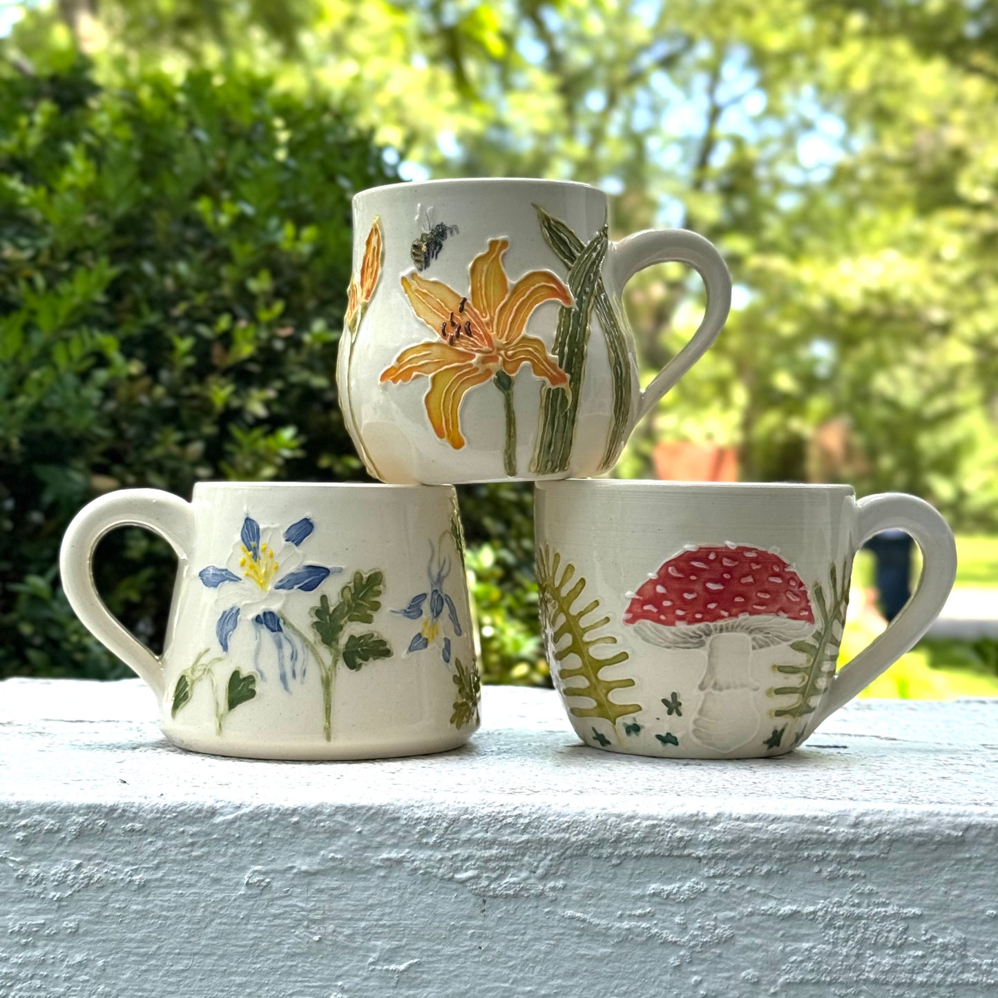 Blue Columbine Botanical Mug #4082