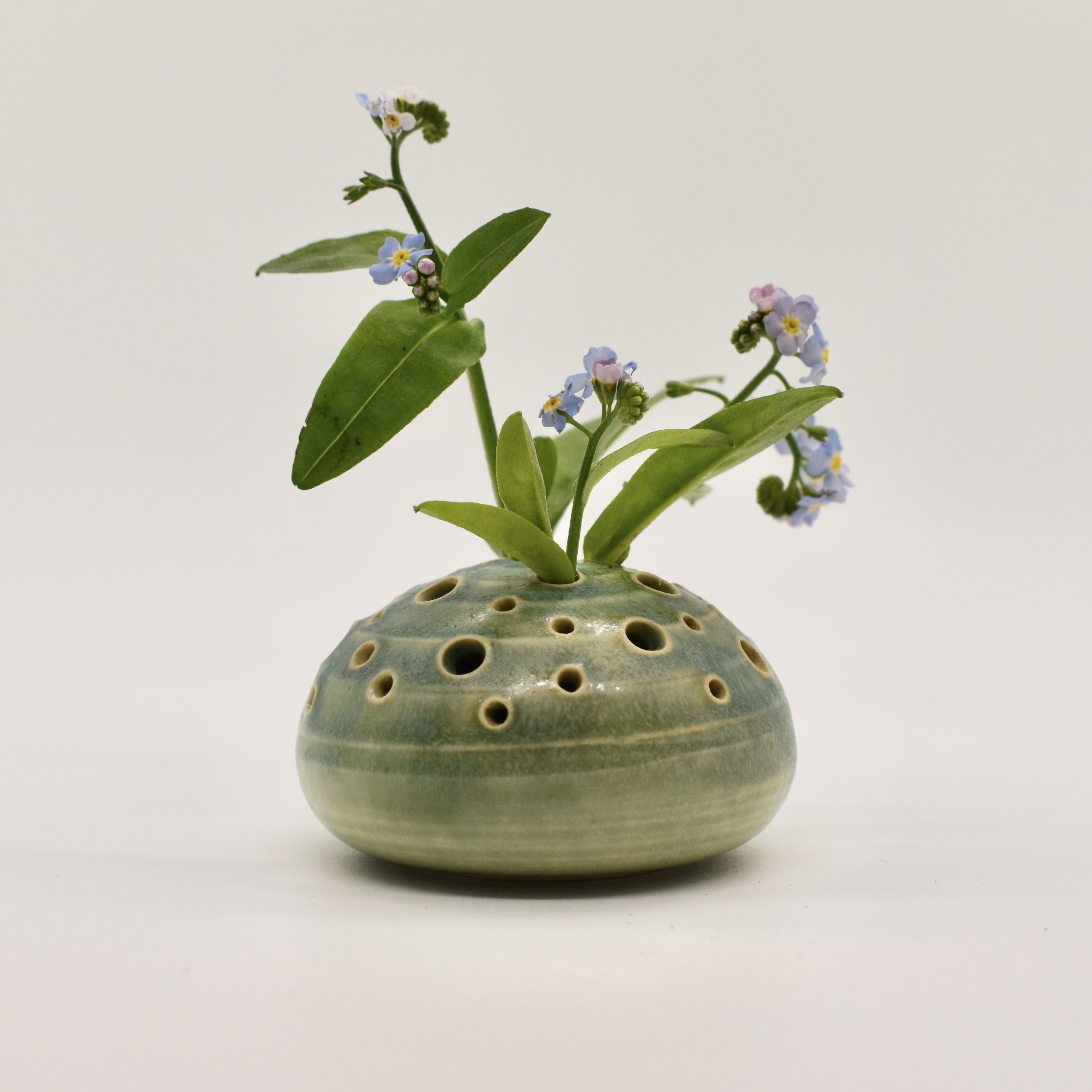 Moss Little Flower Frog #1001 – Little Garden Pottery