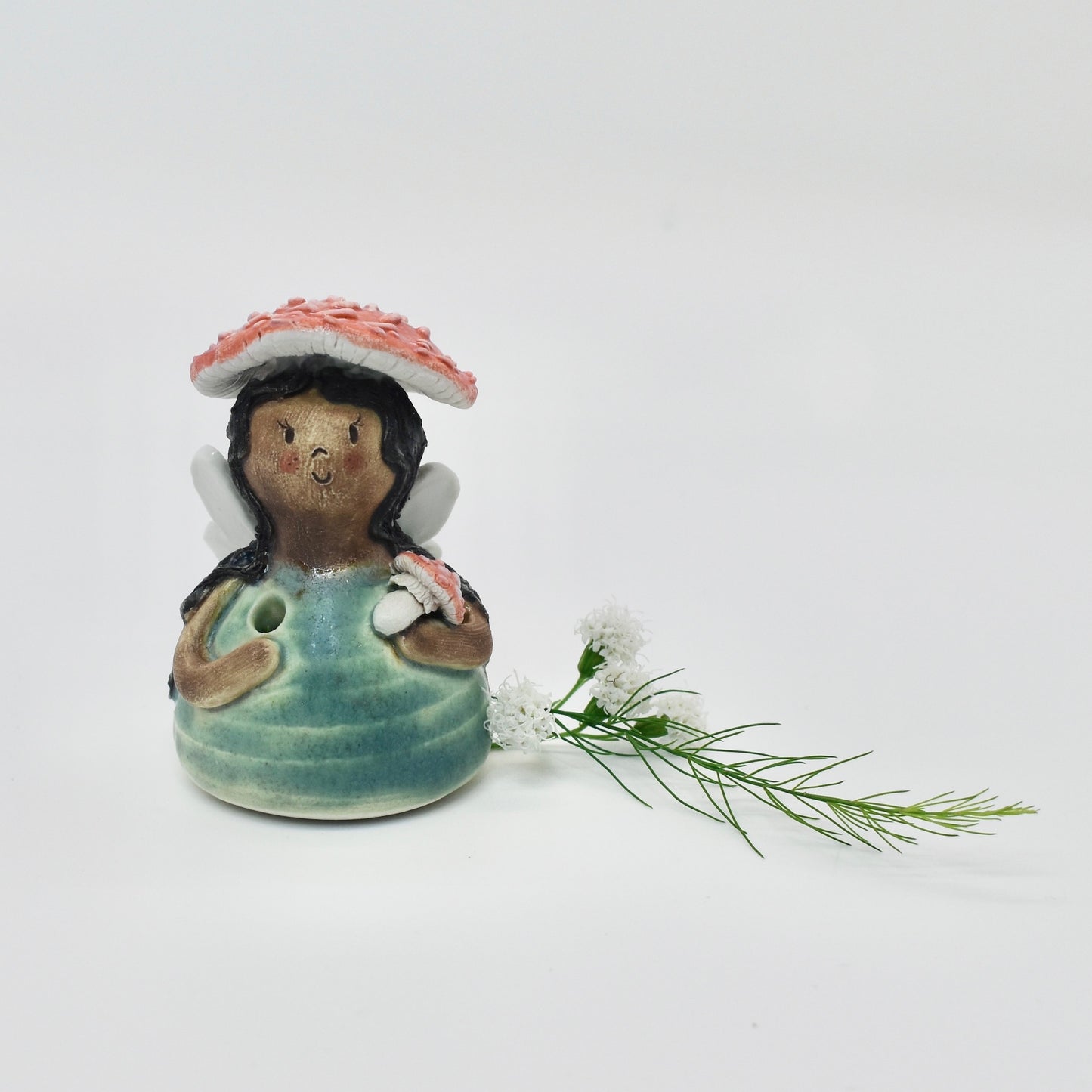 Mushroom Fairy Bud Vase #5014