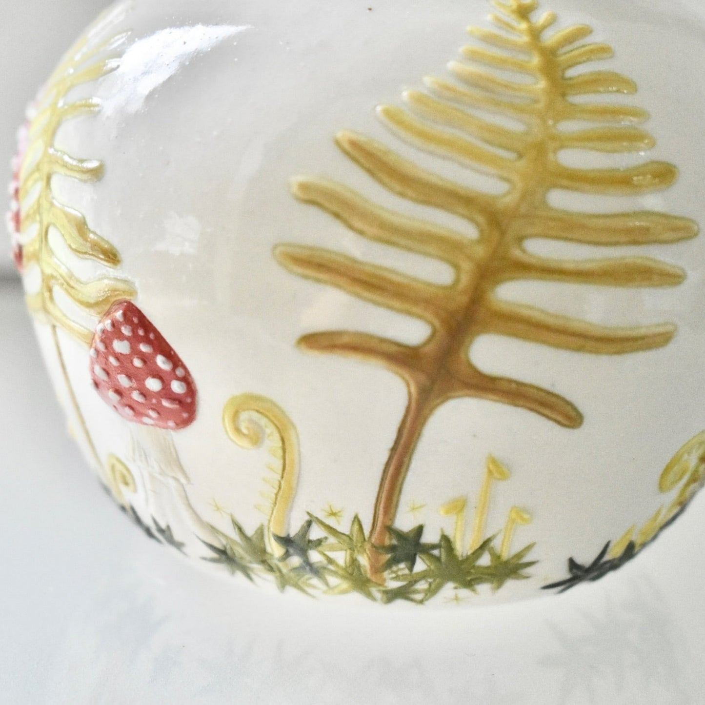 Fly agaric Mushroom & Deer Fern #4004