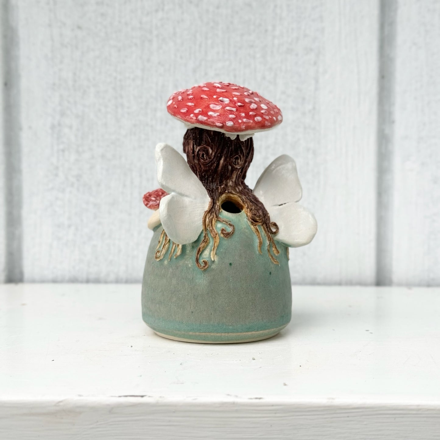 Mushroom Fairy Bud Vase #5016