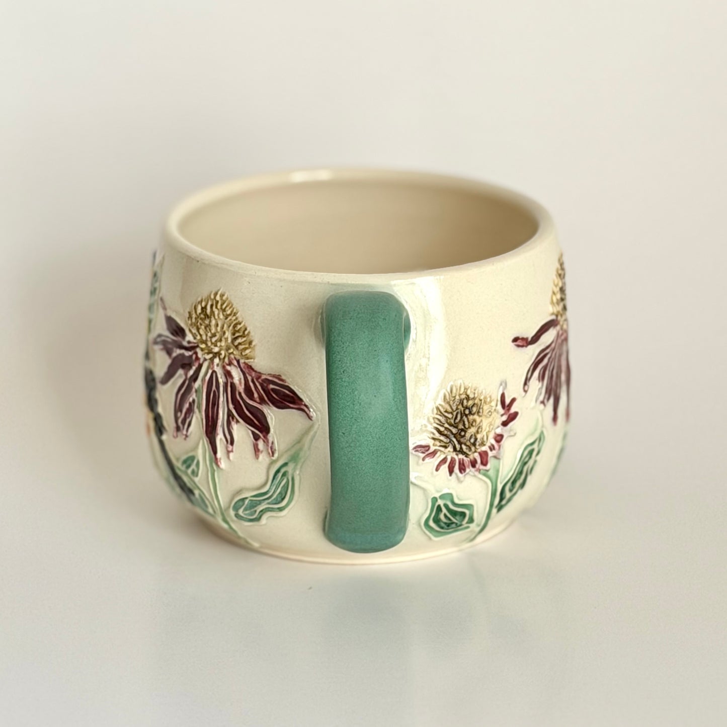 Botanical Mug: Goldfinch & Coneflower #4165