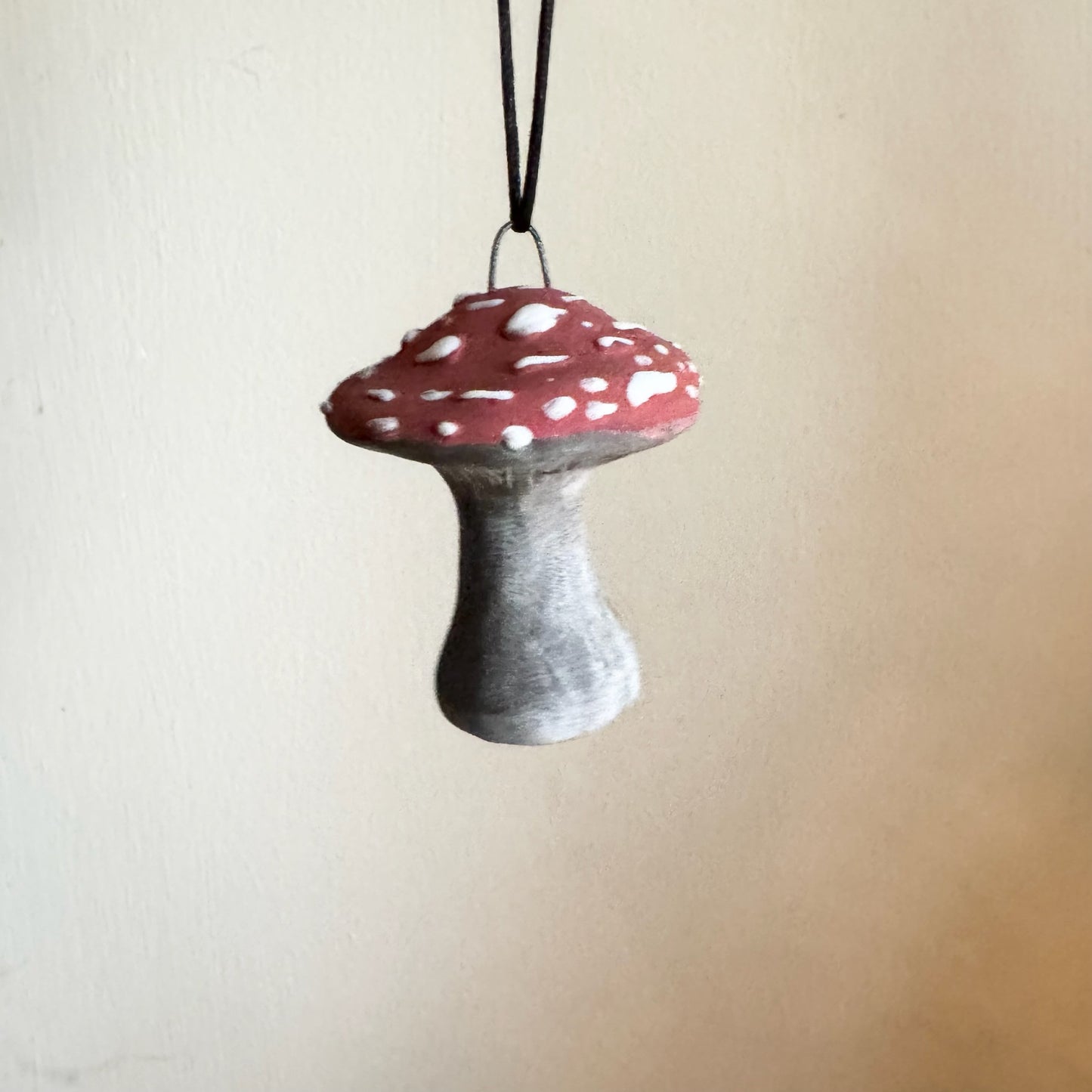 Little Mushroom Ornament - Dark  #2070