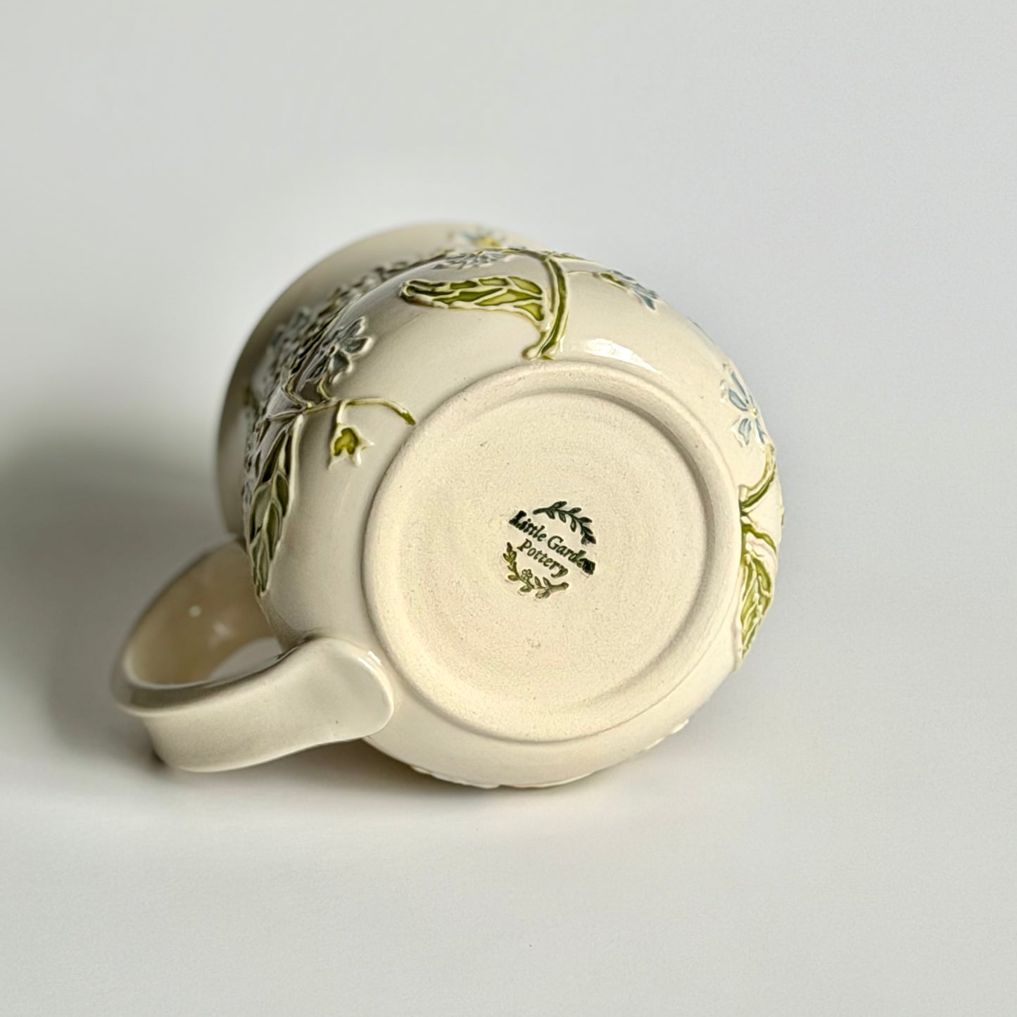 Botanical Mug: Forget-me-not & Snail, " Is he dead yet?" #4171