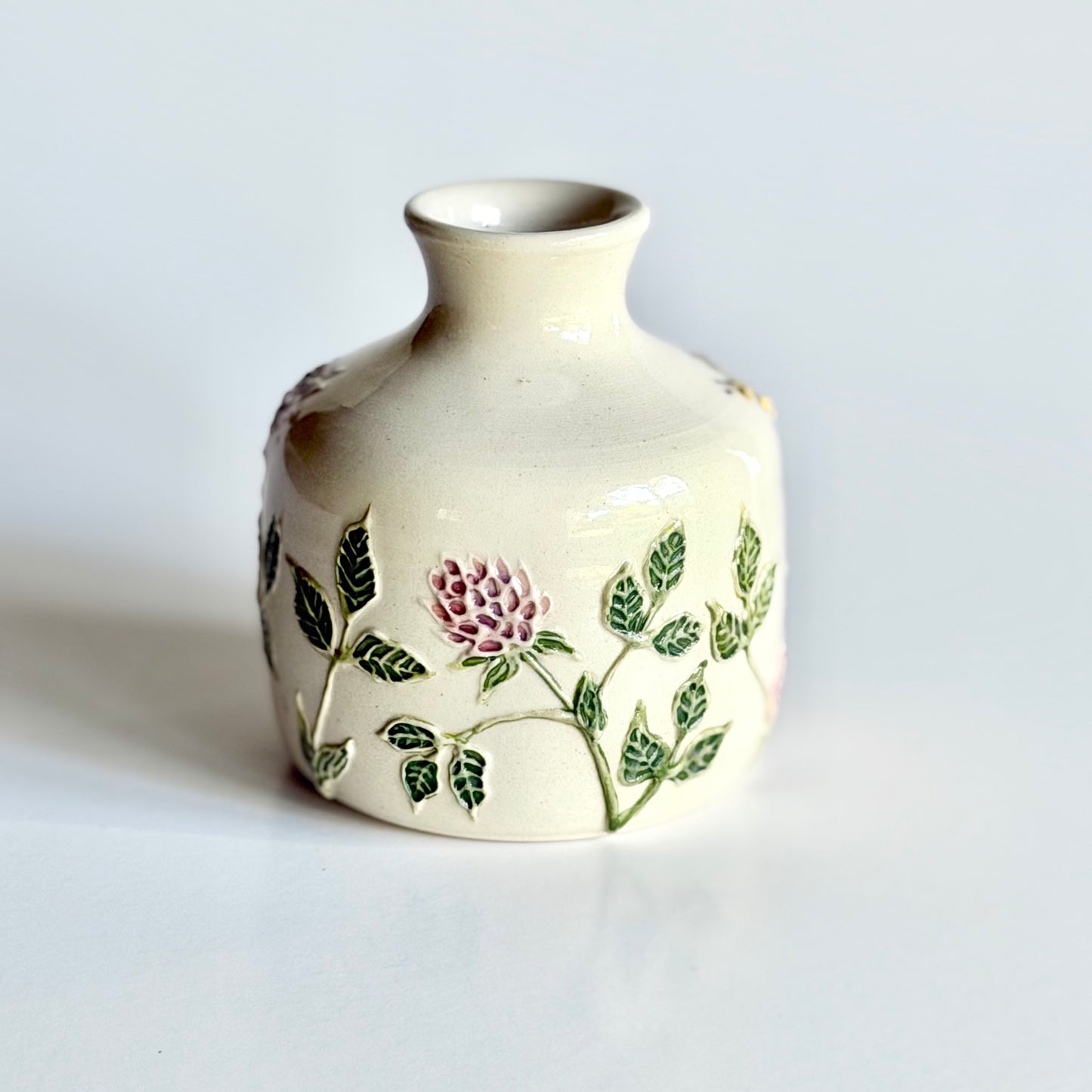 Botanical Vase: Clover & Honeybee #4125