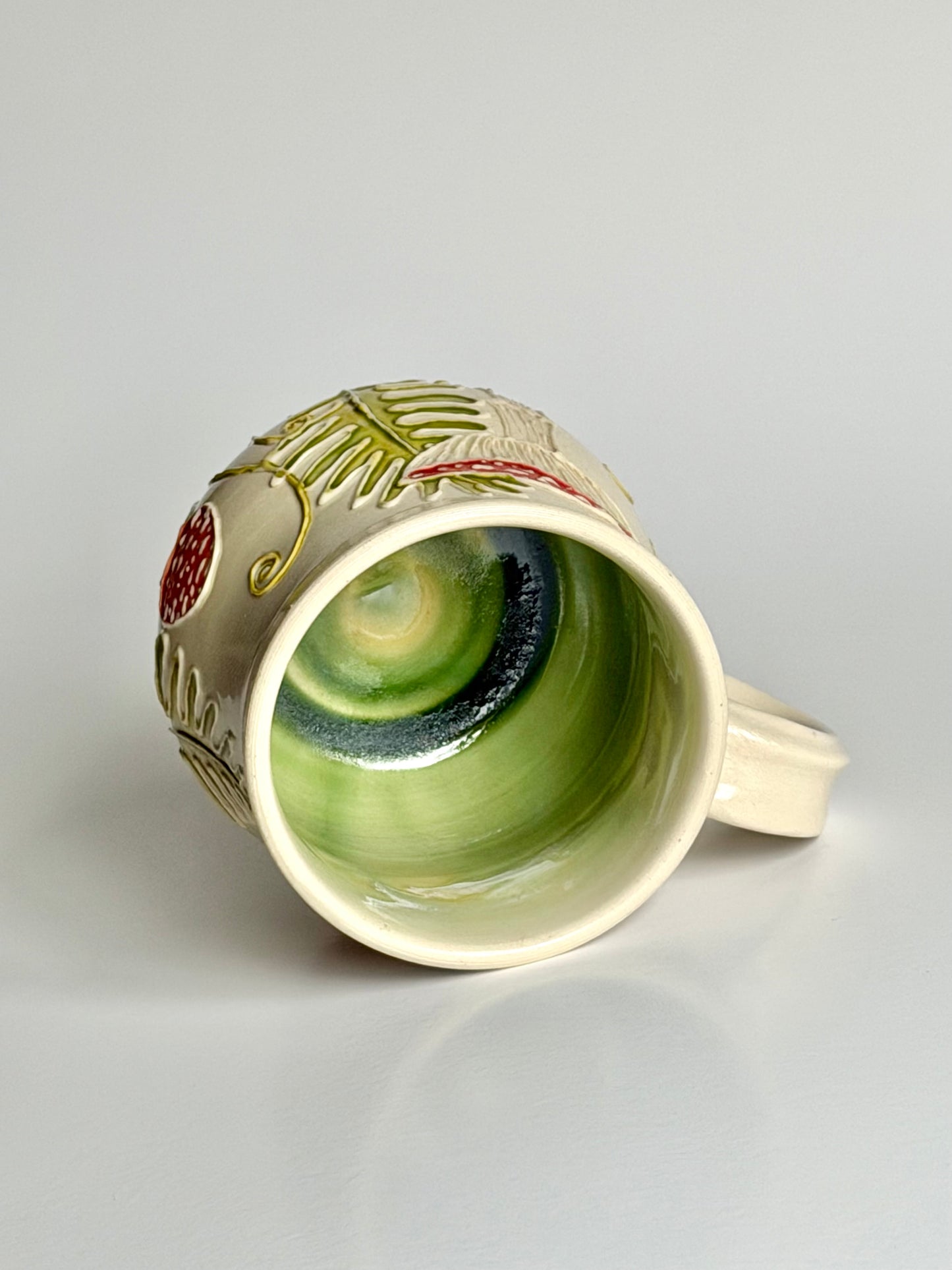 Botanical Mug: Mushroom & Fern  #4132