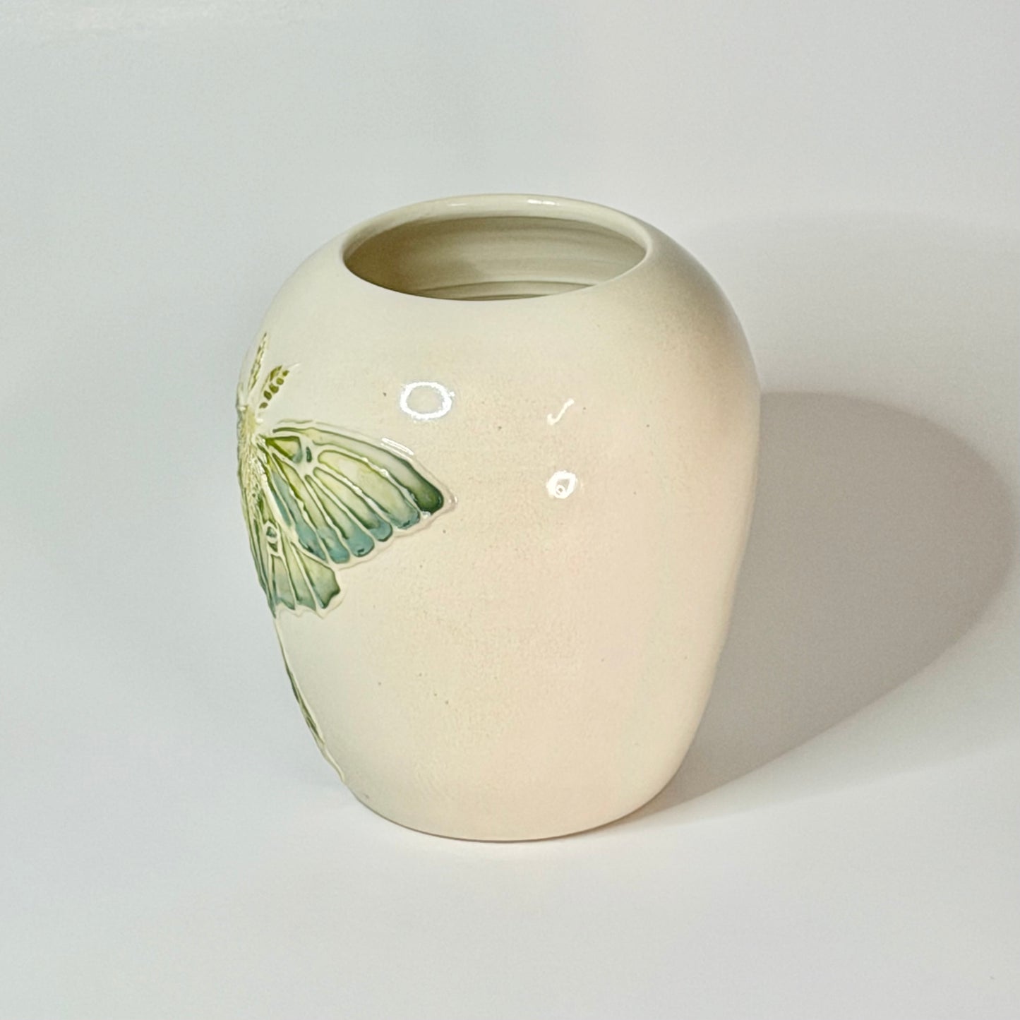 Luna Moth Vase #4180