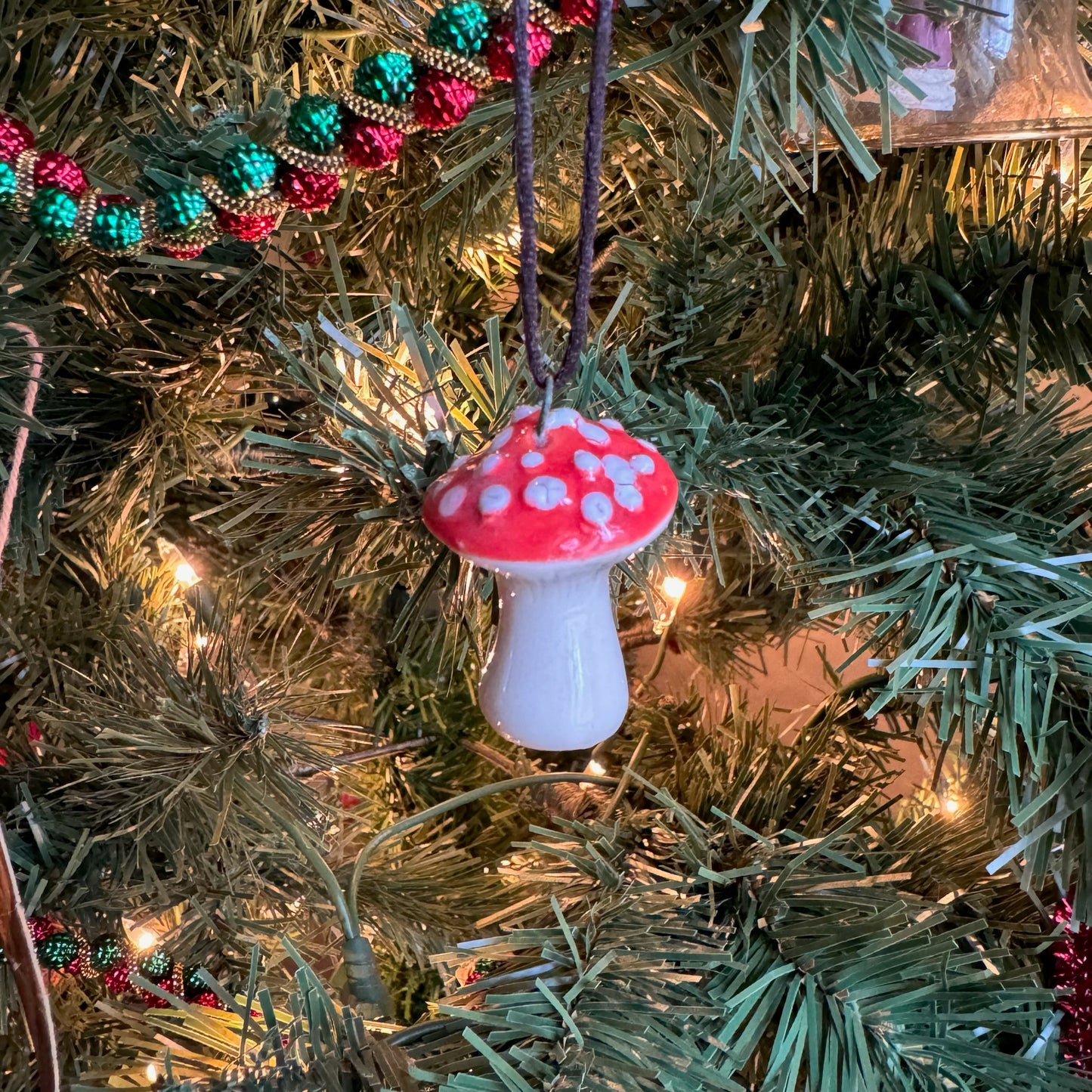 Mini Mushroom Ornament - Light #2084