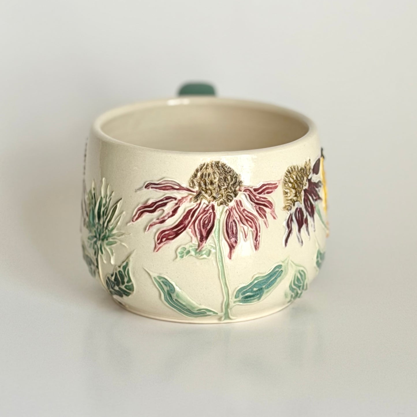 Botanical Mug: Goldfinch & Coneflower #4165