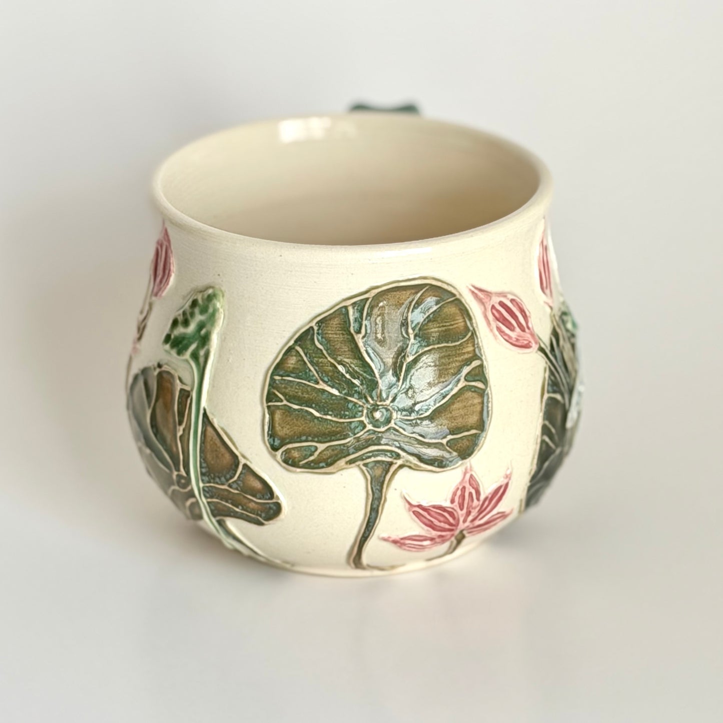 Botanical Mug: Dragonfly & Lotus #4162