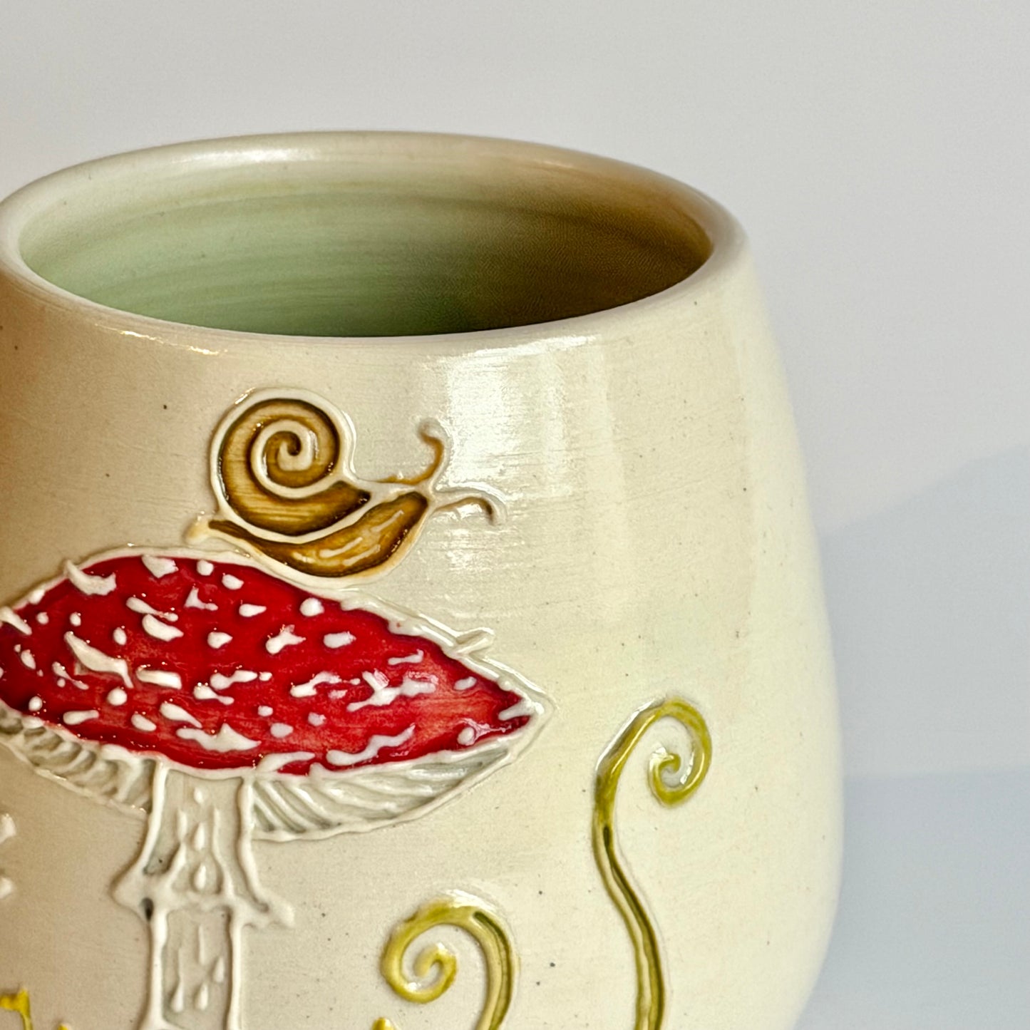 Botanical Cup: Mushroom & Fern  #4139