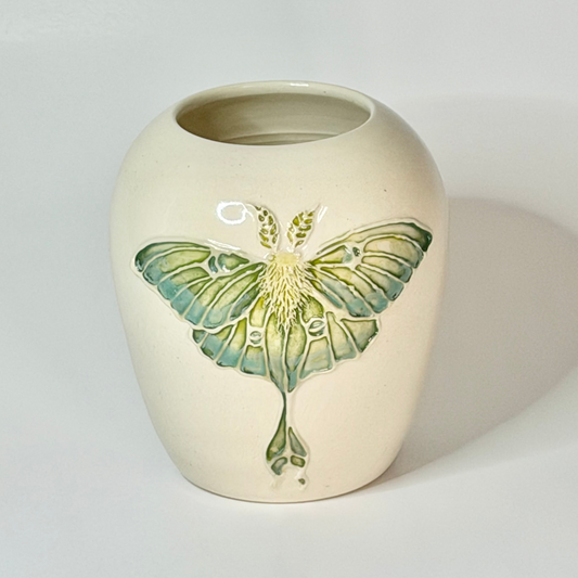 Luna Moth Vase #4180