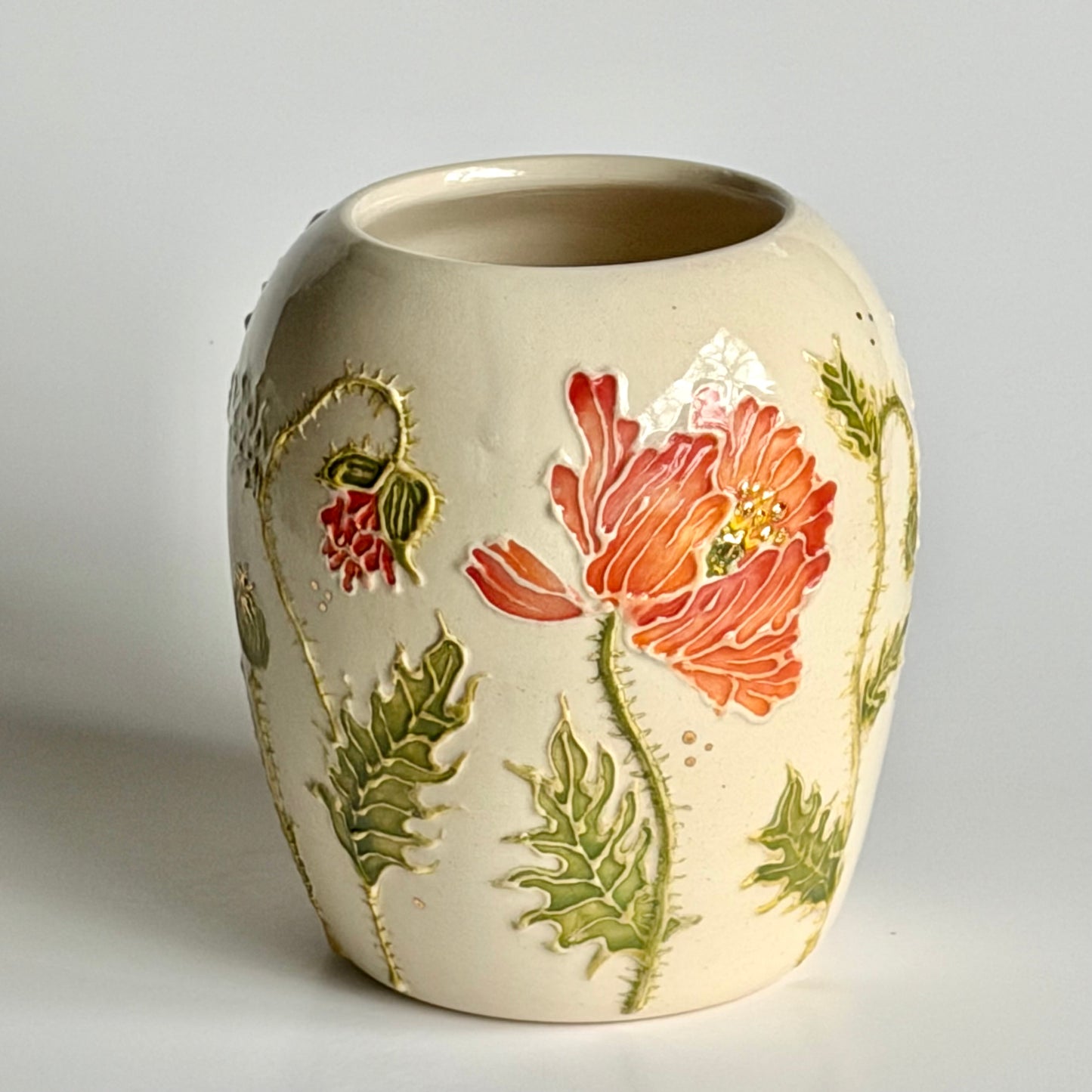 Poppy Vase Botanical Vase #4088