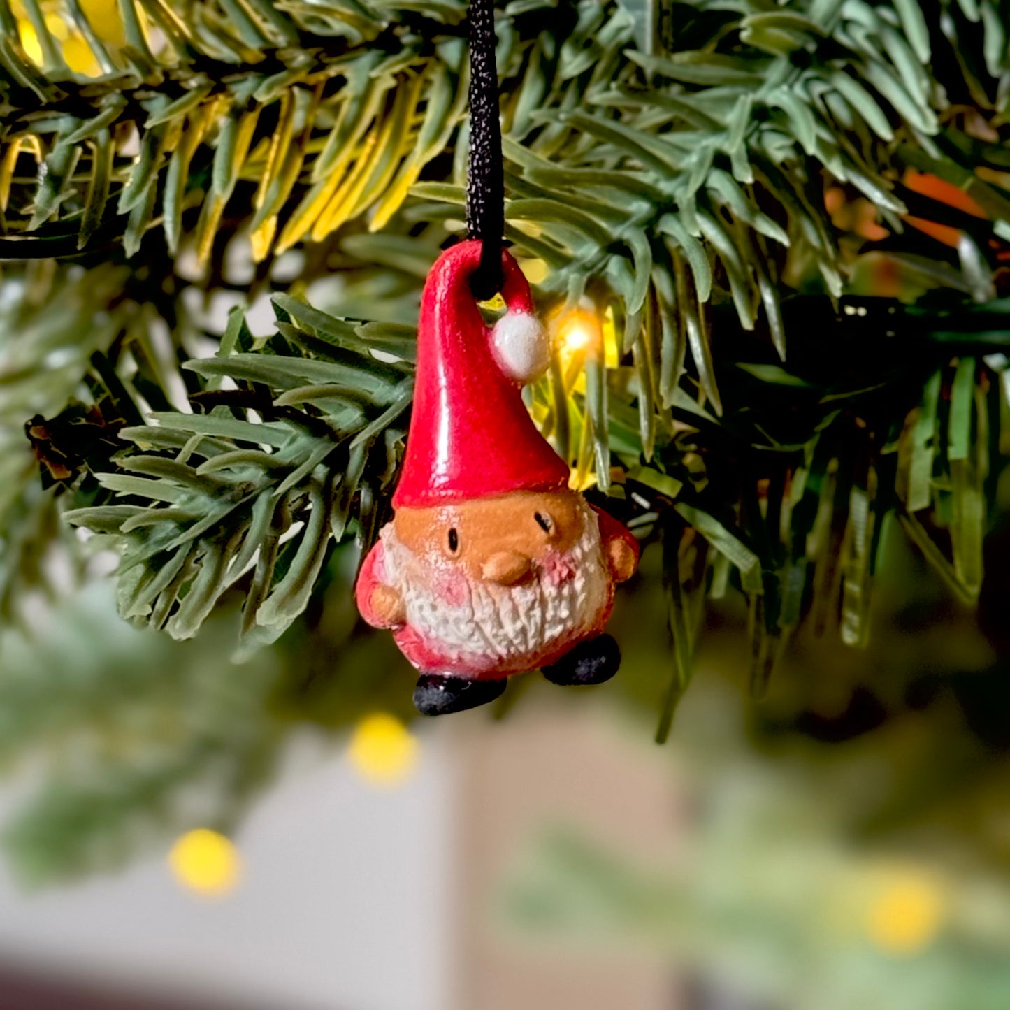 Mini Santa Gnome Ornament: Medium Skin Tone #2141