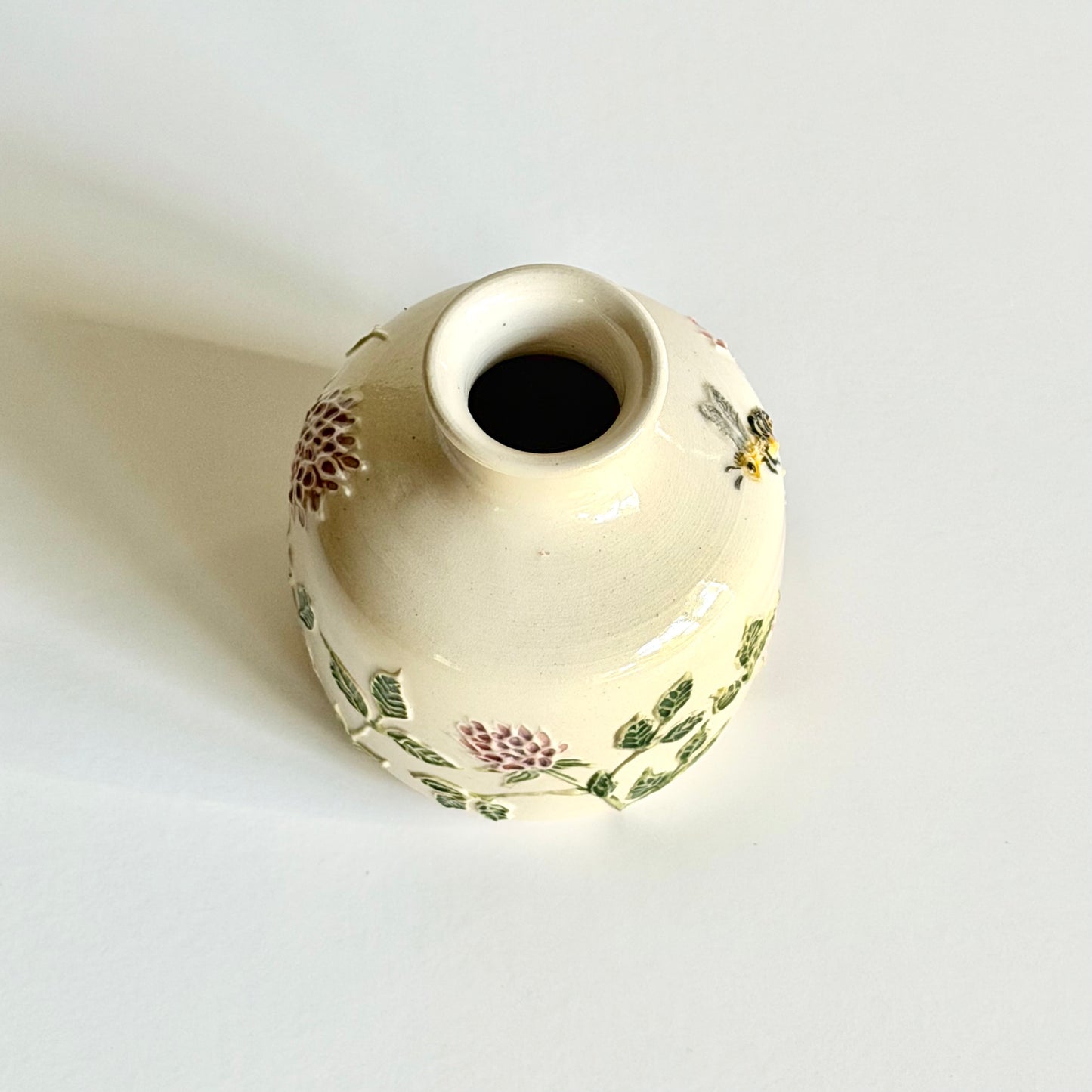 Botanical Vase: Clover & Honeybee #4125