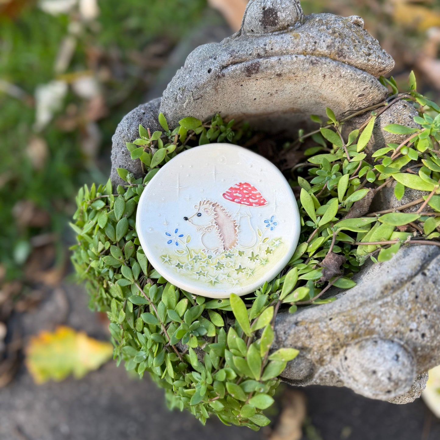 Trinket Dish Large: Hedgehog #4108