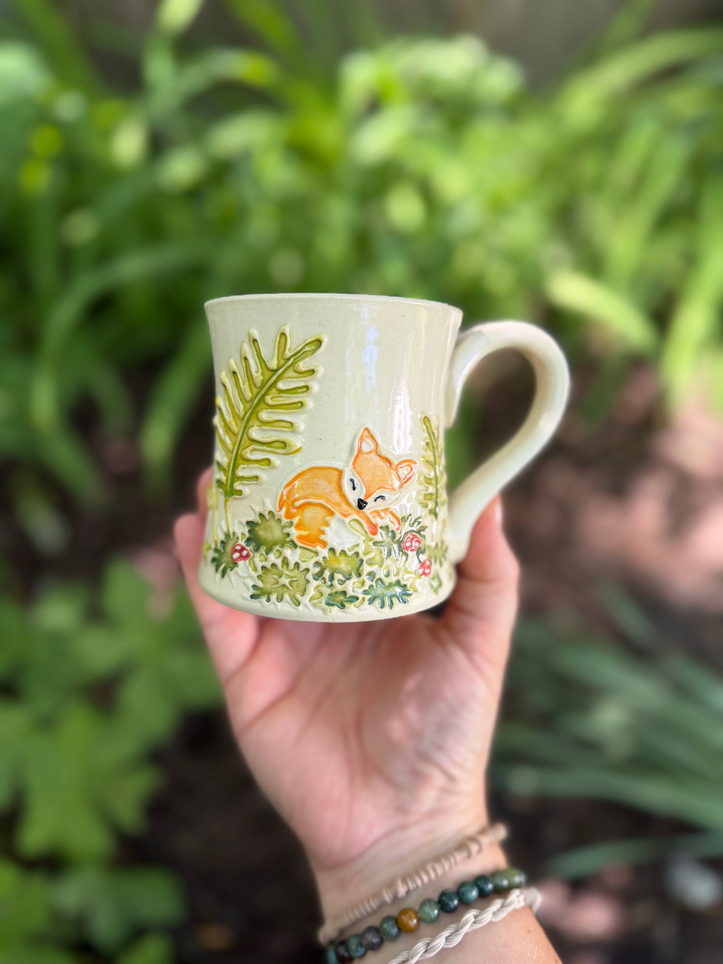 Fox & Fern Botanical Mug #4179