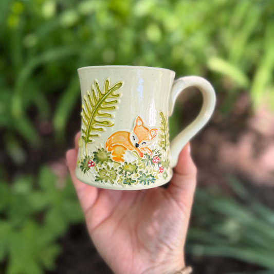 Fox & Fern Botanical Mug #4179
