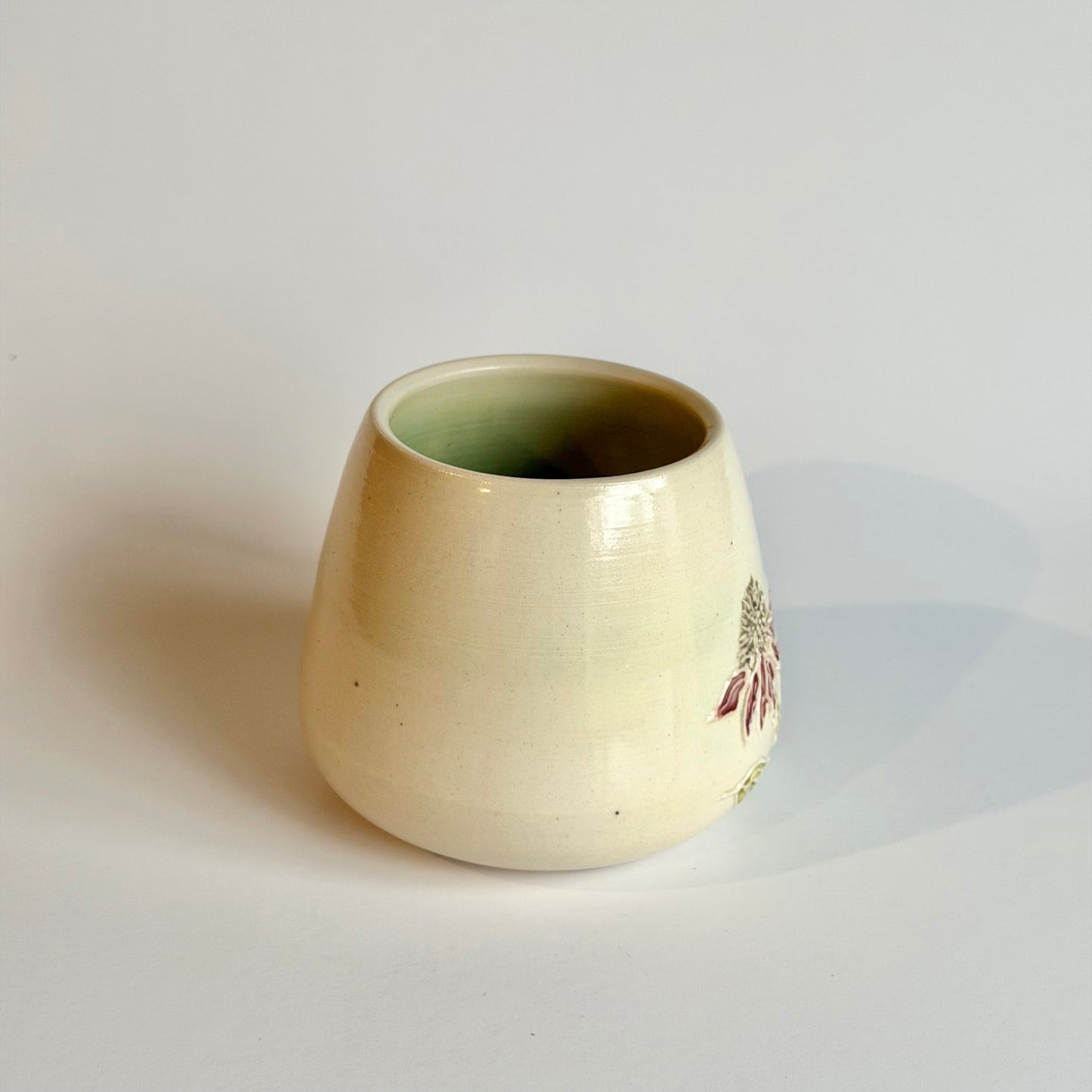 Botanical Cup: Coneflower & Bumblebee #4142