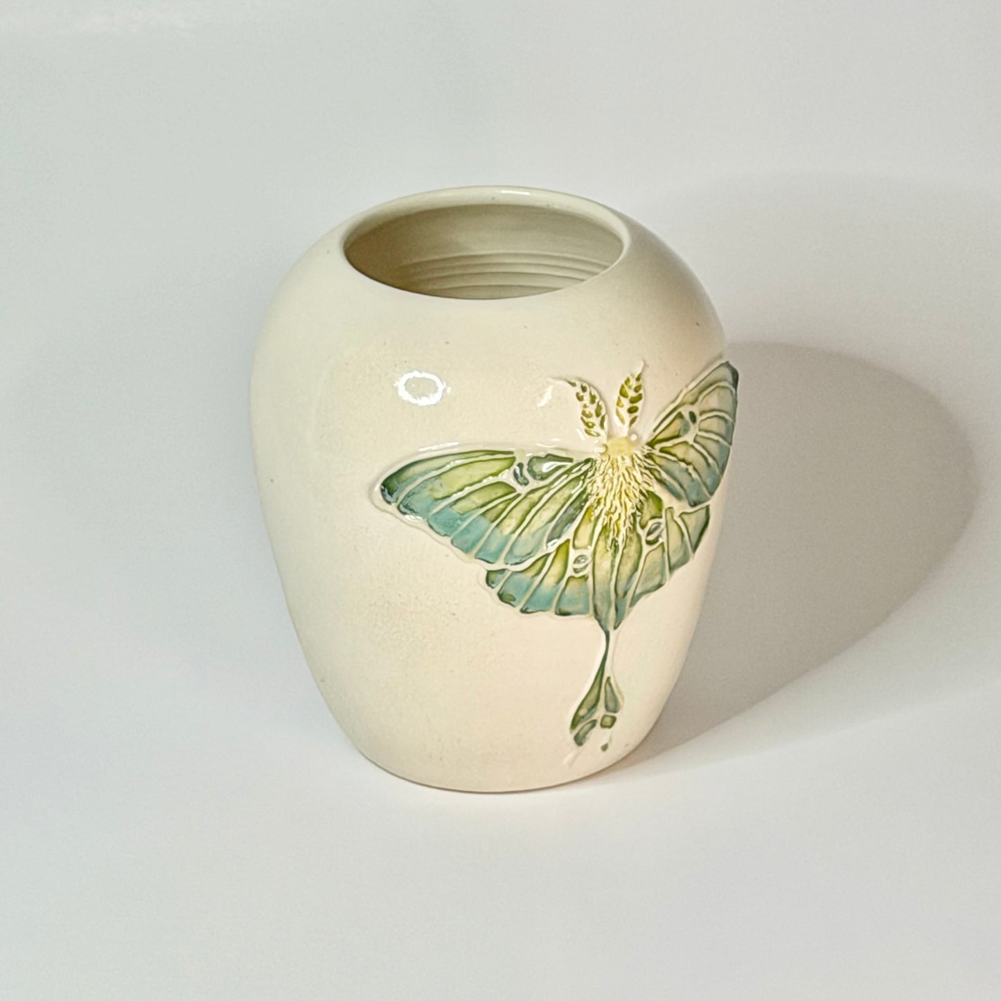 Luna Moth Vase #4180