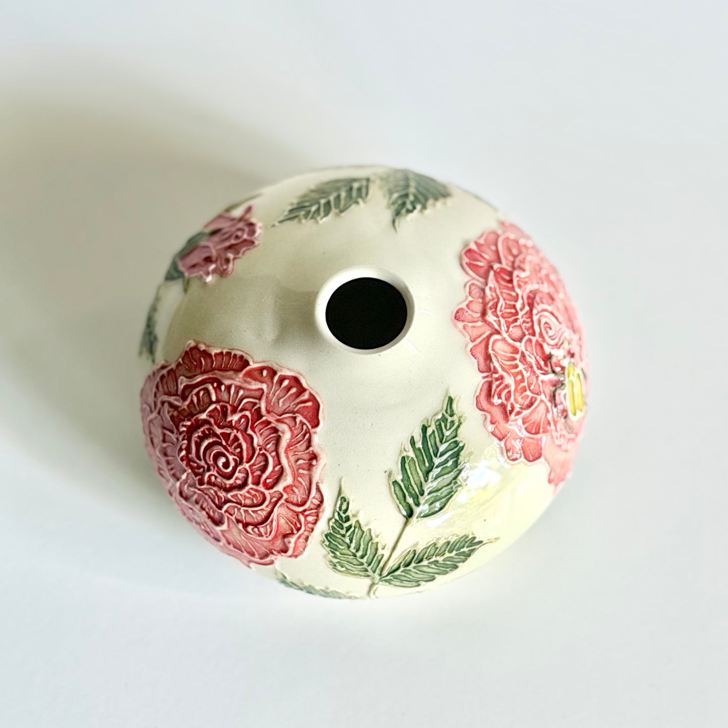 Botanical Vase: Rose & Beetle #4123