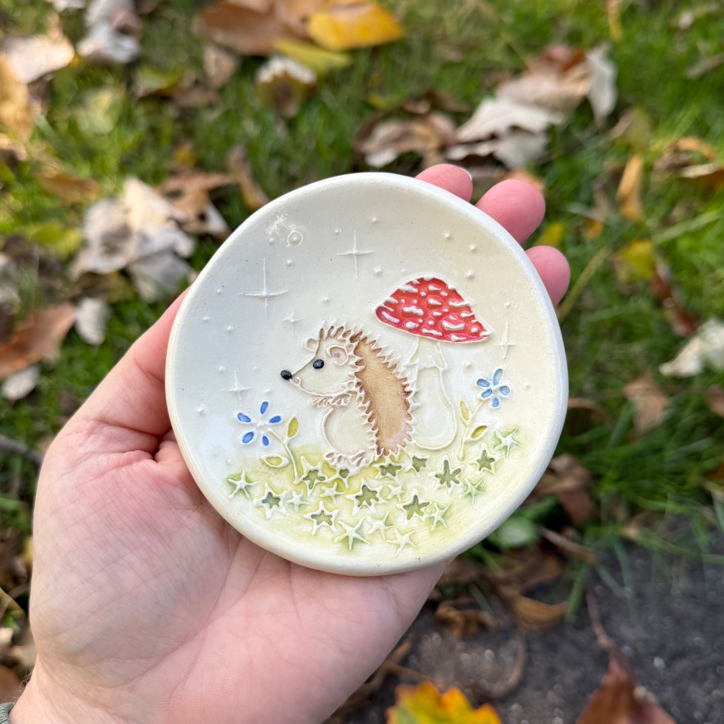 Trinket Dish Large: Hedgehog #4108