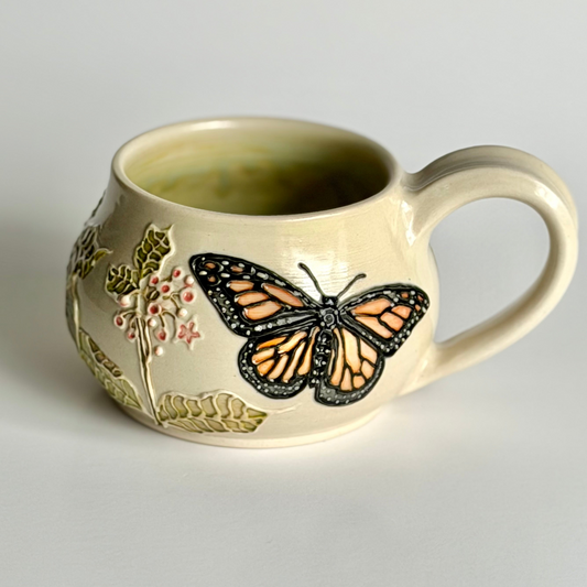 Botanical Mug: Monarch Lifecycle #4130