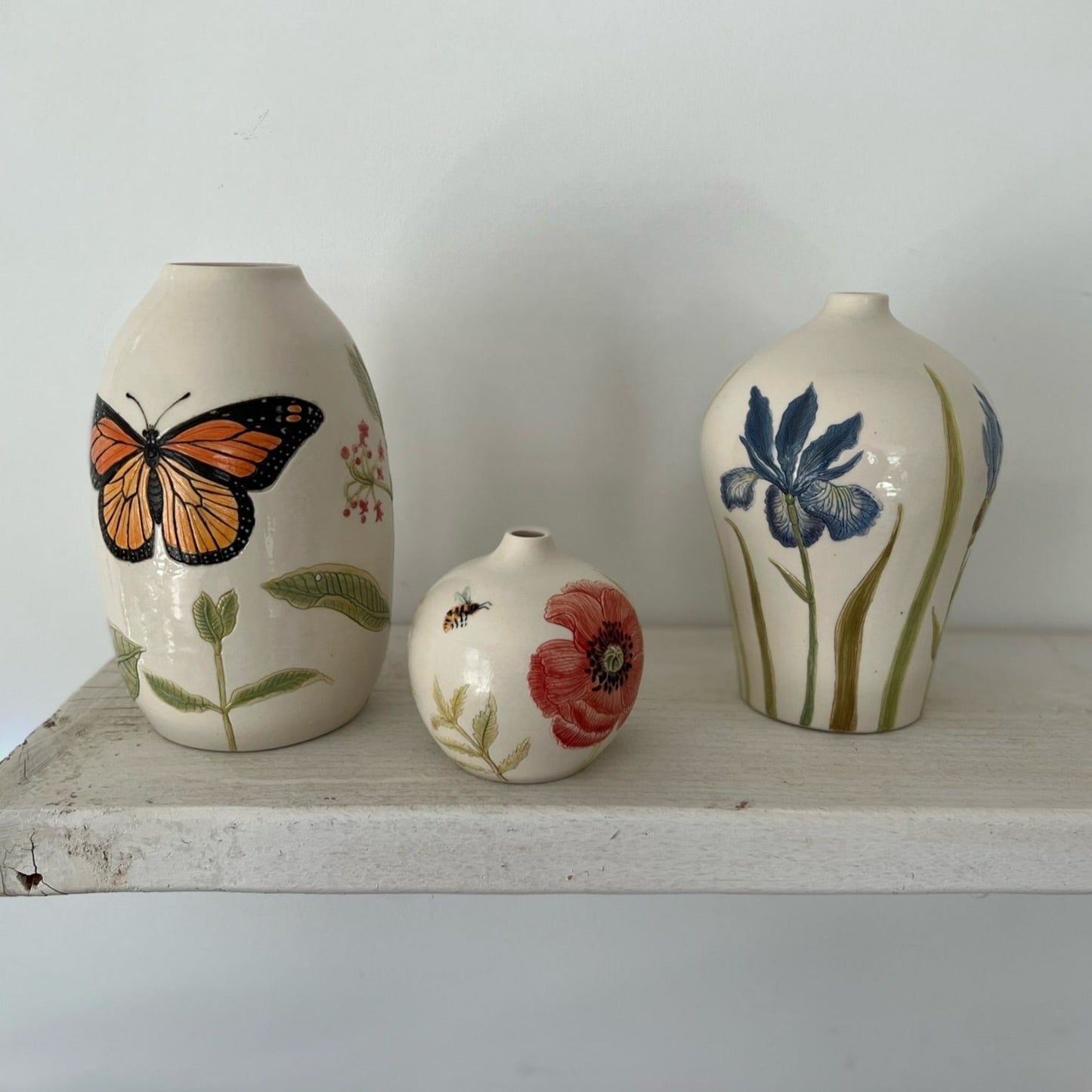 Iris & Cabbage White  #4005