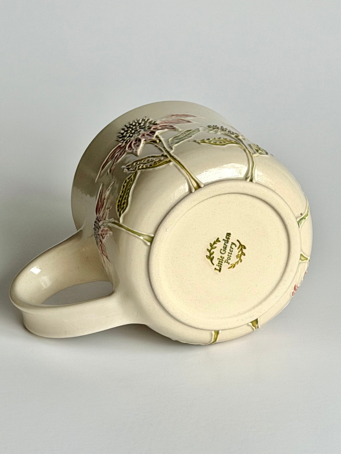 Botanical Mug: Hummingbird & Coneflower #4134