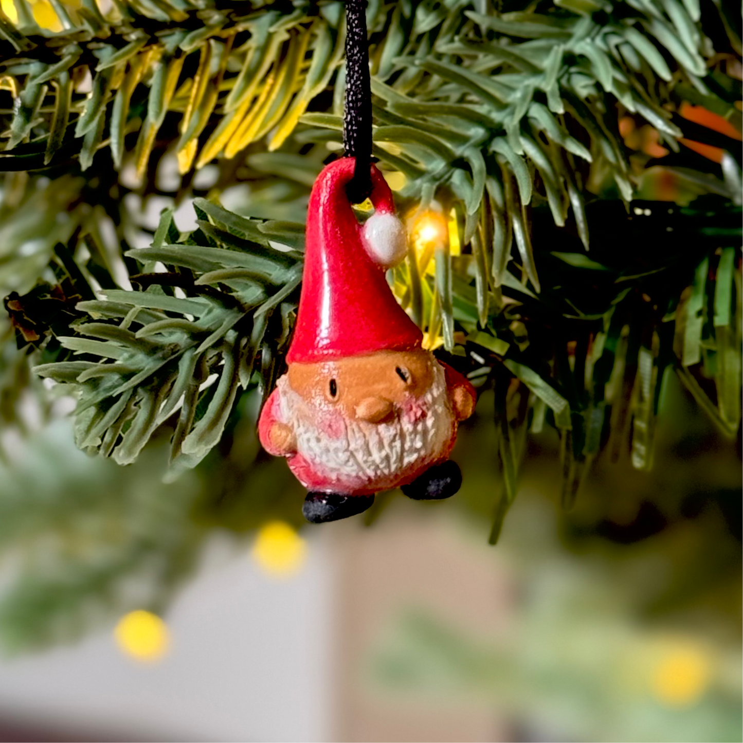 Mini Santa Gnome Ornament: Medium Skin Tone #2141