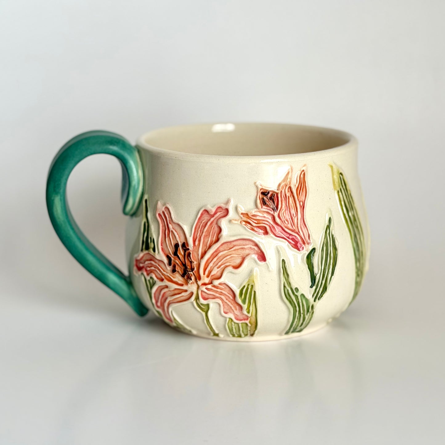Botanical Mug: Hummingbird & Daylily, " I yearn for matriarchy” #4169