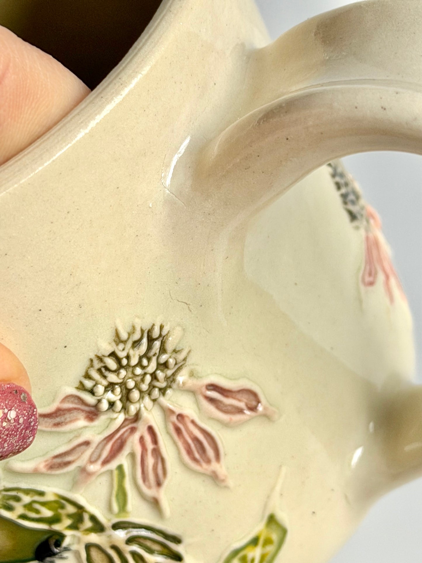 Botanical Mug: Hummingbird & Coneflower #4134