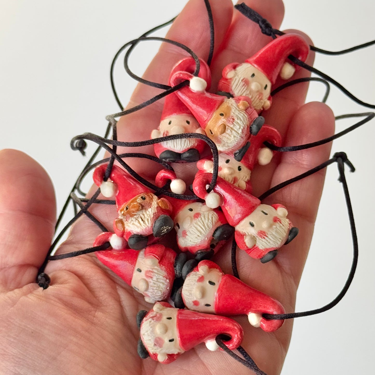 Mini Santa Gnome Ornament: Medium Skin Tone #2141