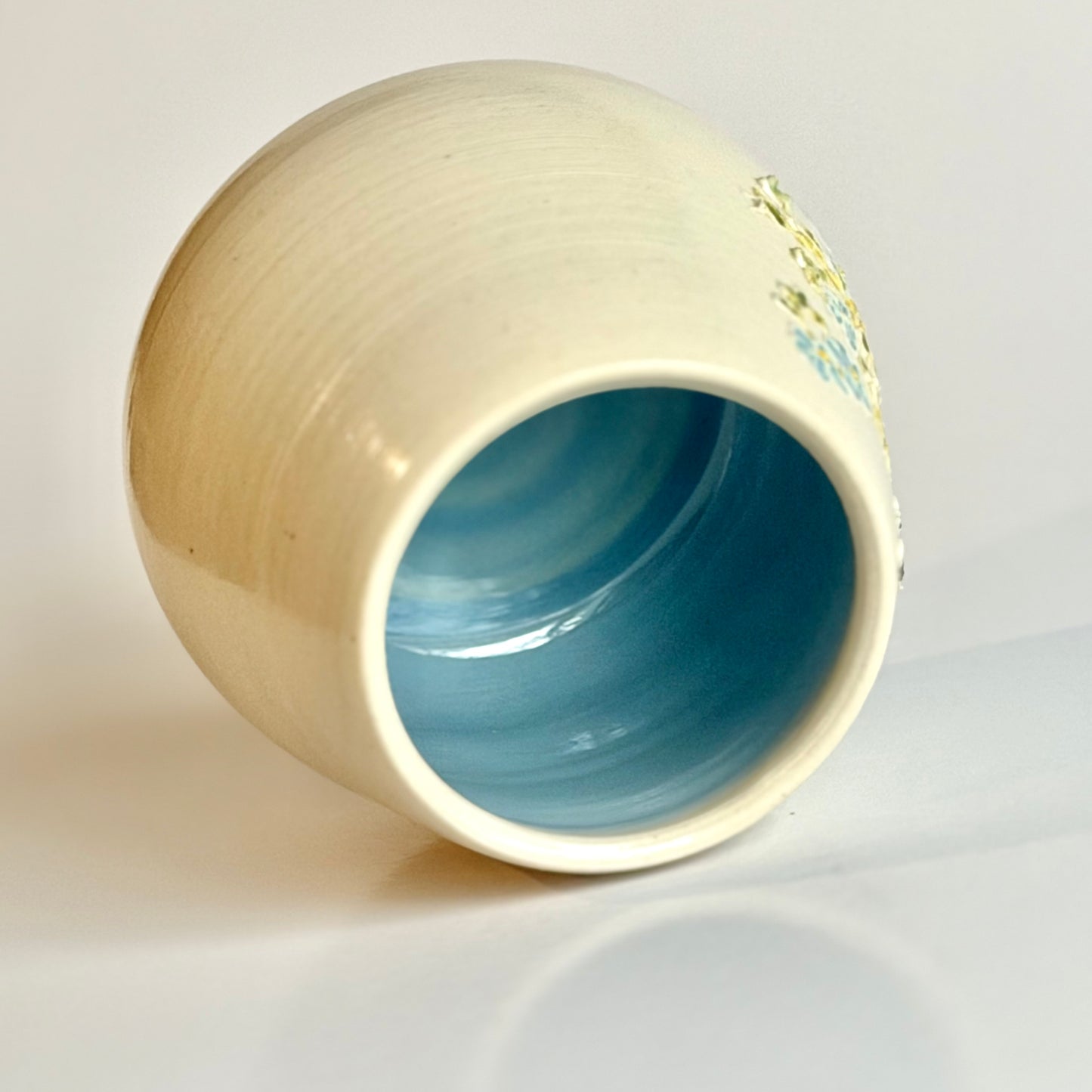 Botanical Cup: Forget-me-not & Cabbage White #4140