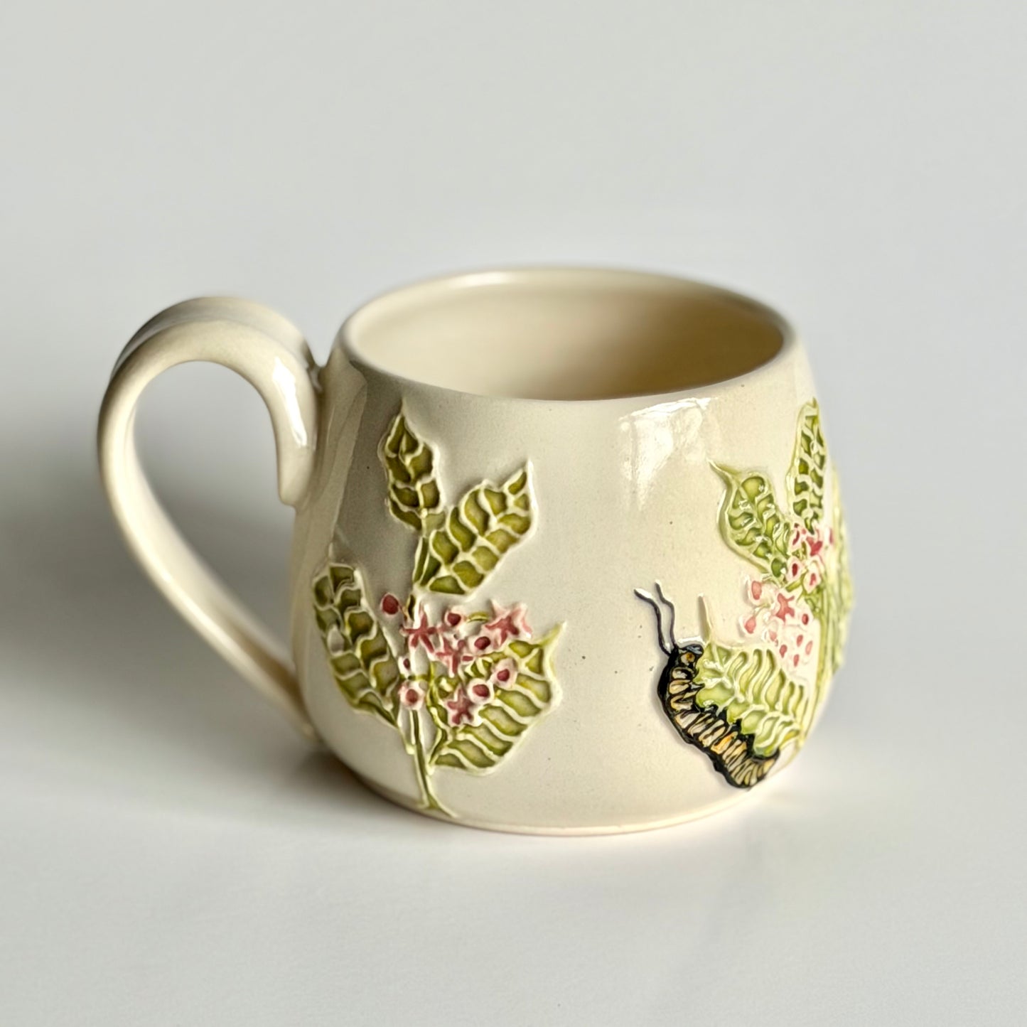Botanical Mug: Monarch Lifecycle, "migration is beautiful” #4170