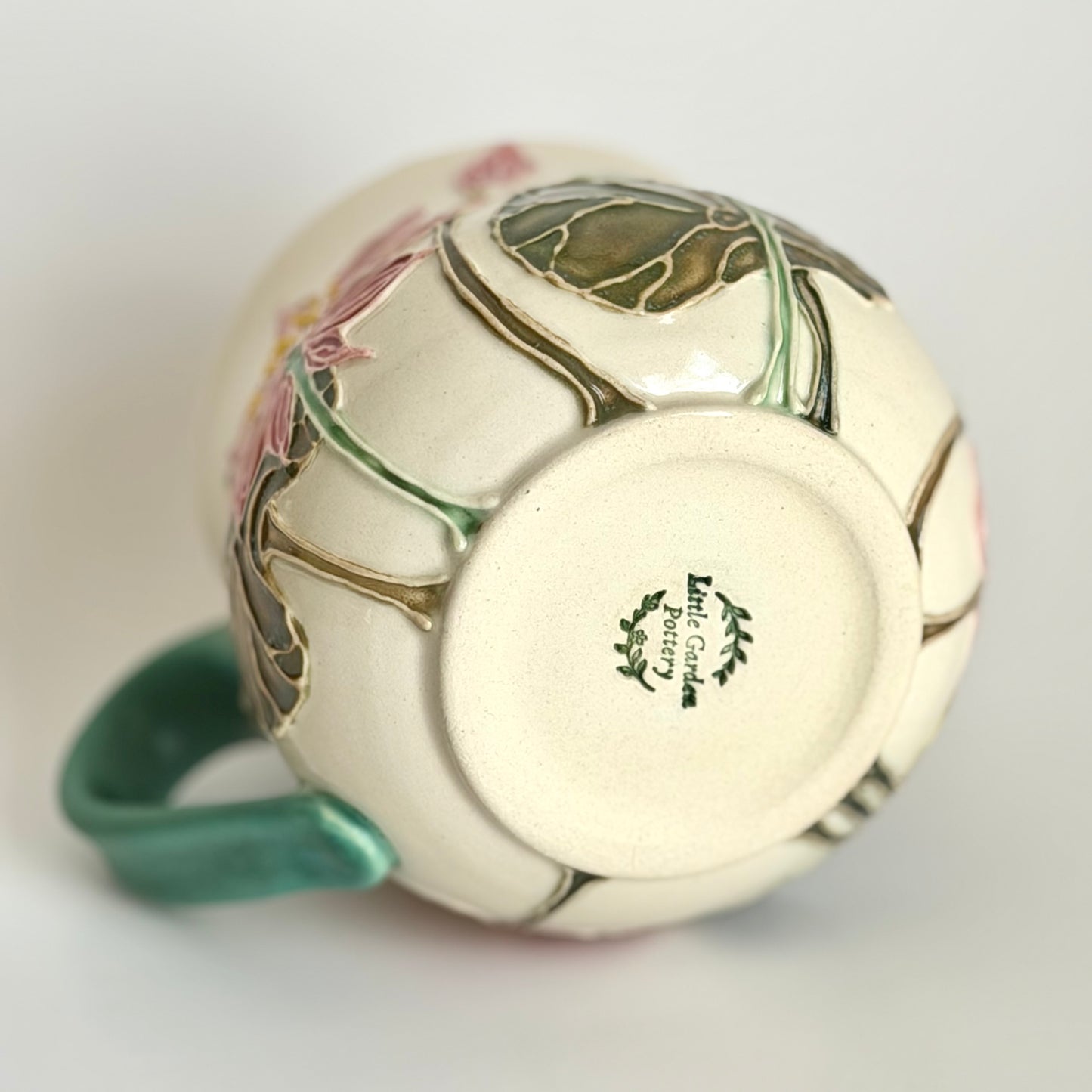 Botanical Mug: Dragonfly & Lotus #4162