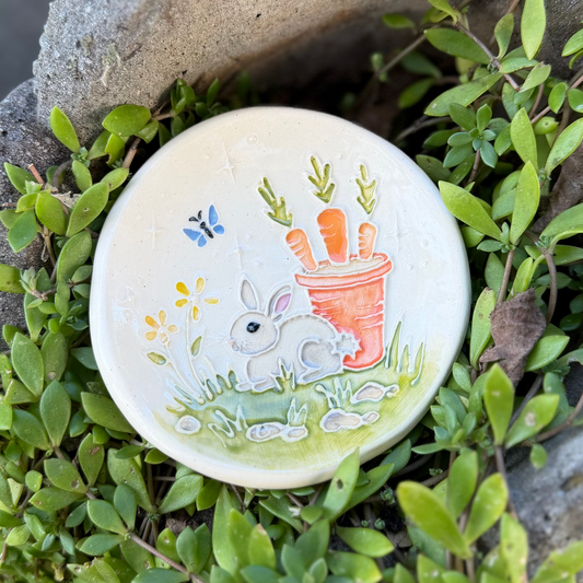 Trinket Dish Large: Garden Bunny #4110