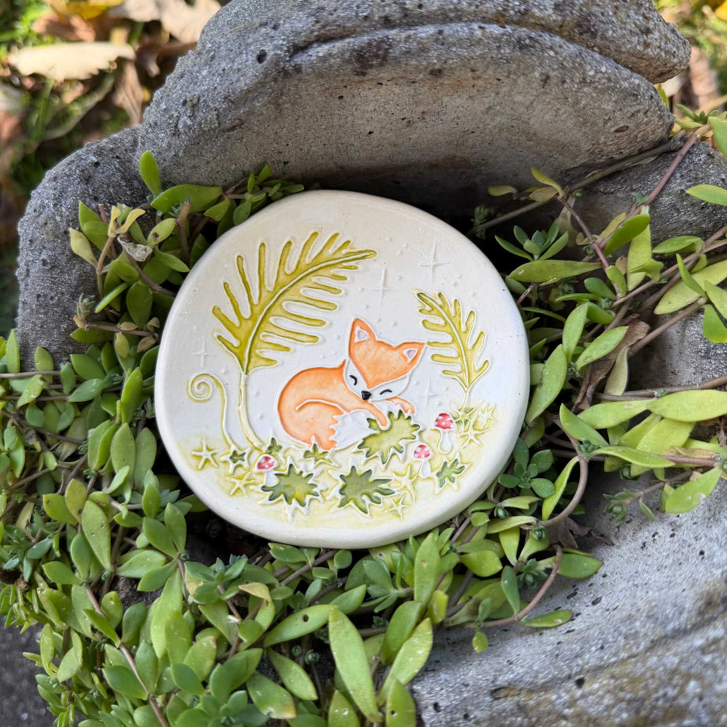 Trinket Dish Large: Forest Fox #4111