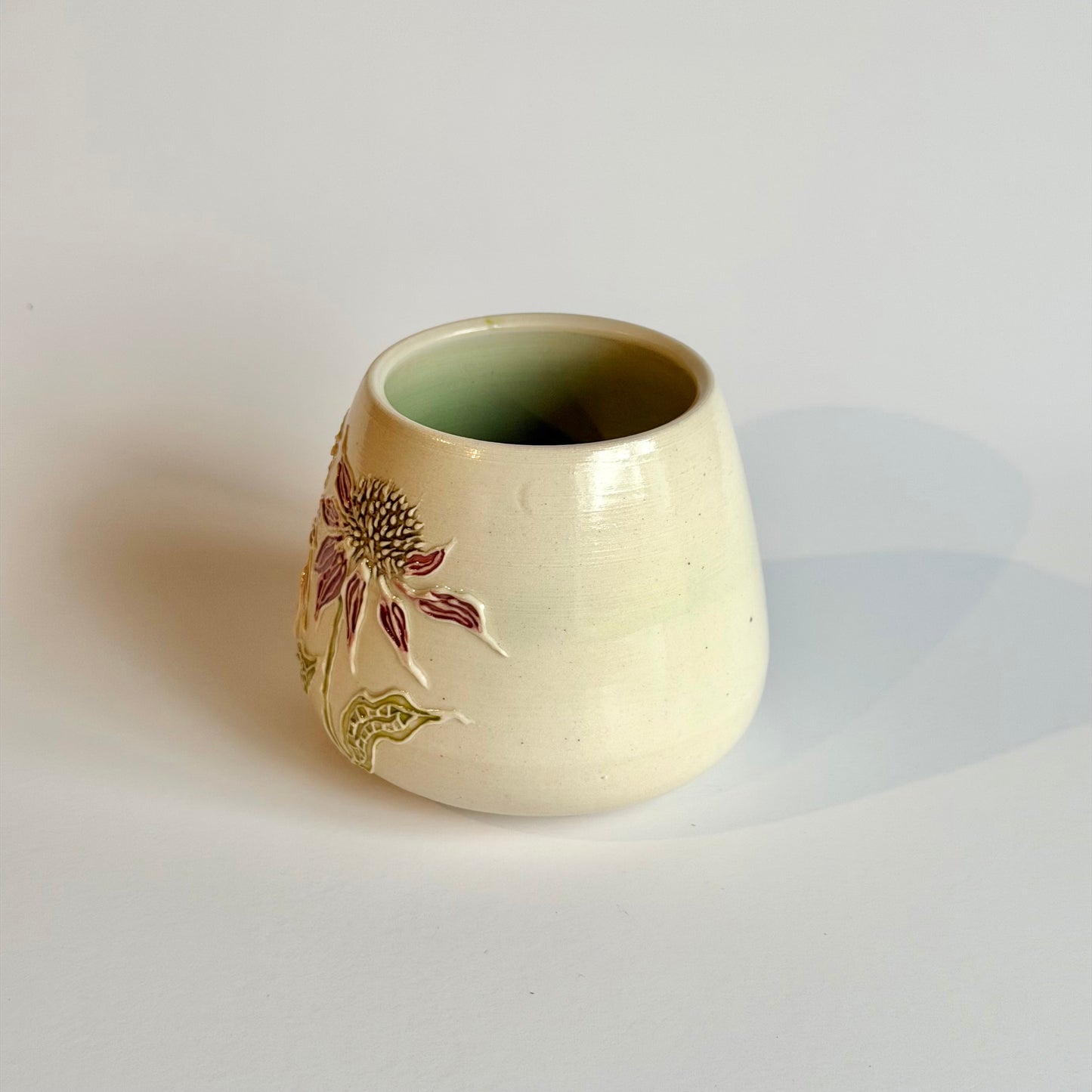 Botanical Cup: Coneflower & Bumblebee #4142