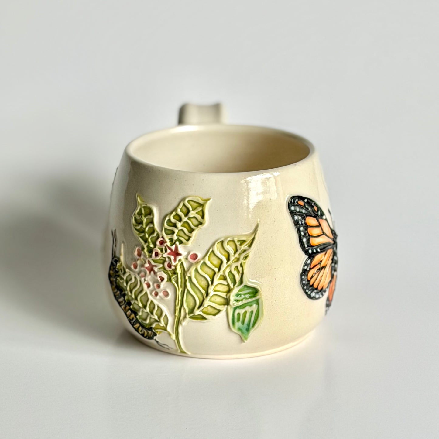 Botanical Mug: Monarch Lifecycle, "migration is beautiful” #4170