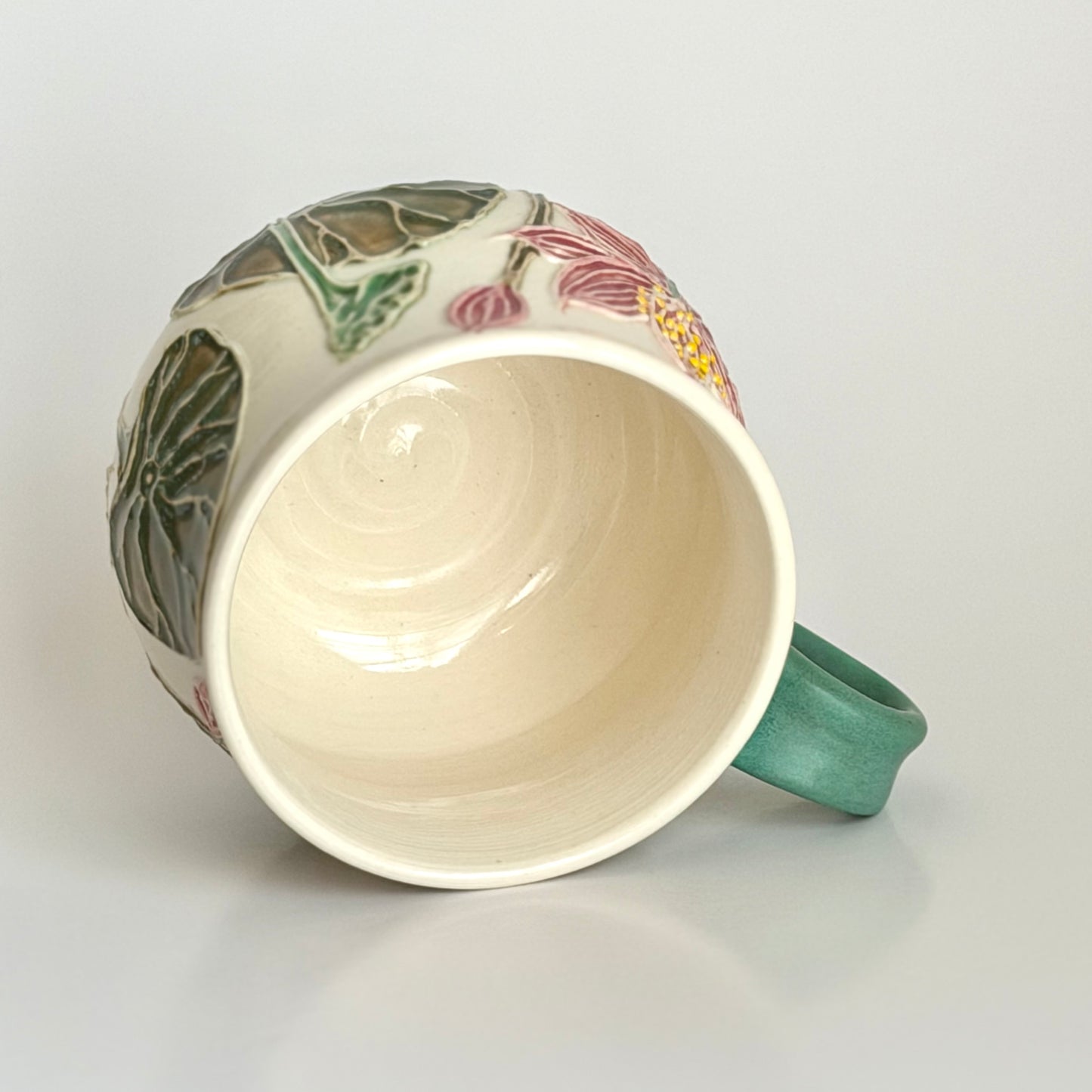 Botanical Mug: Dragonfly & Lotus #4162