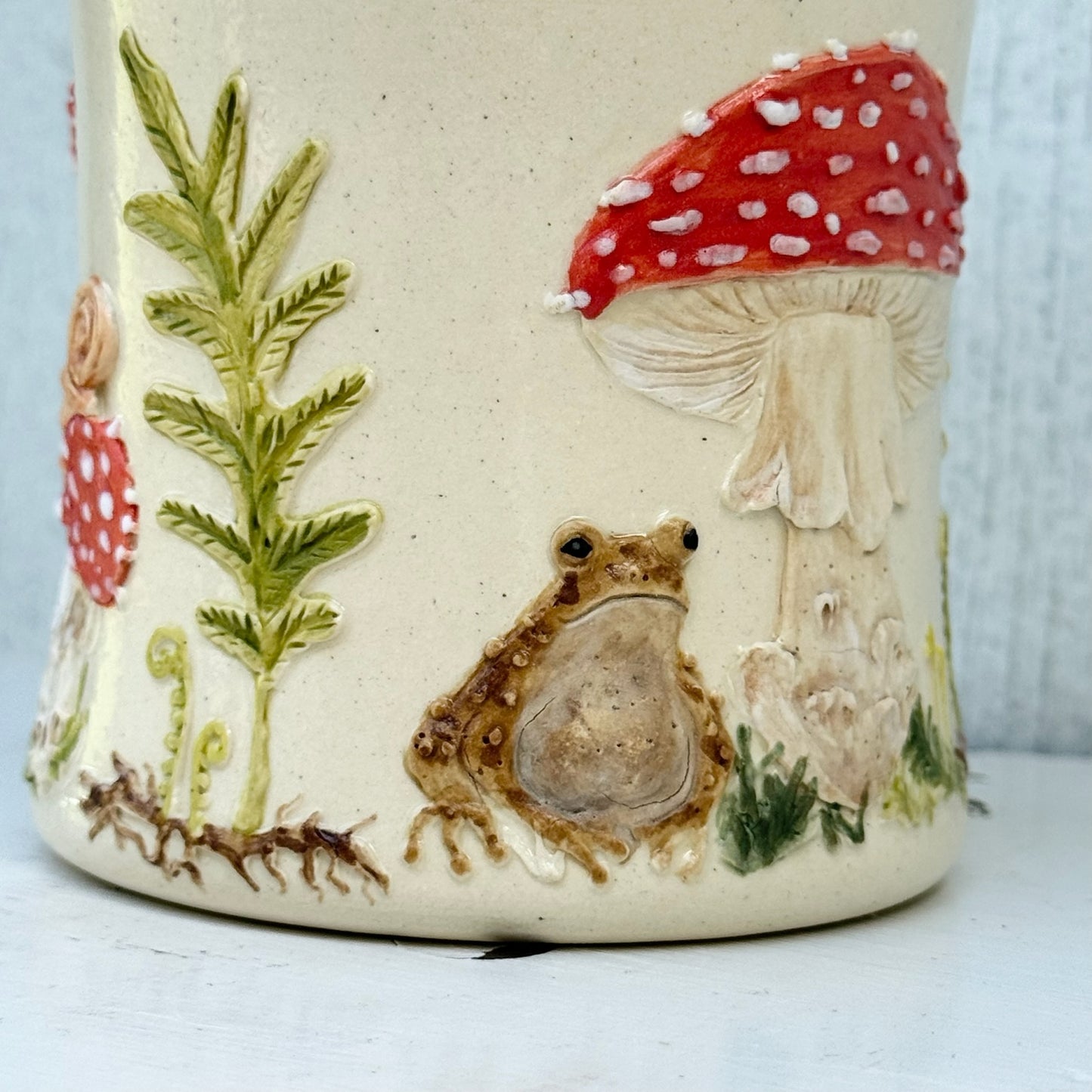 Mushroom & Toad Botanical Mug #4054