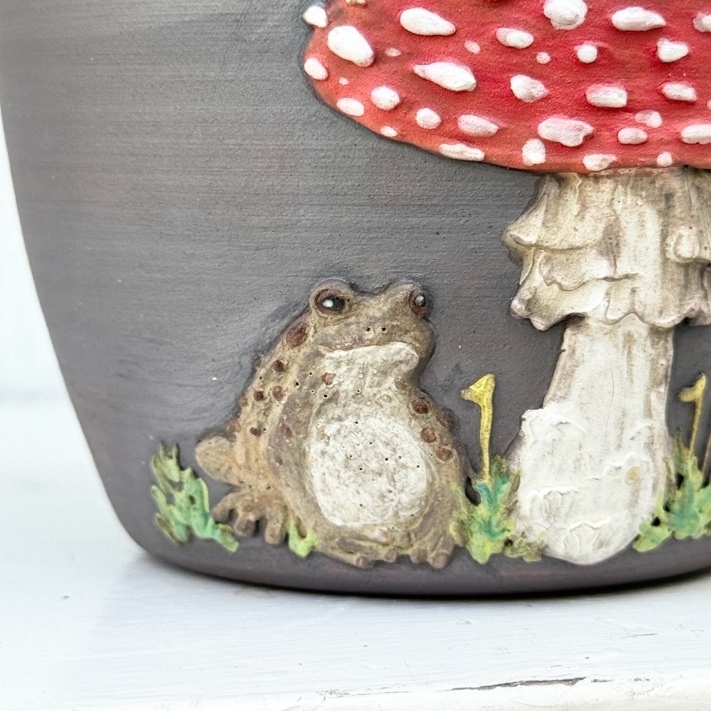 Mushroom & Toad Botanical Mug #4042