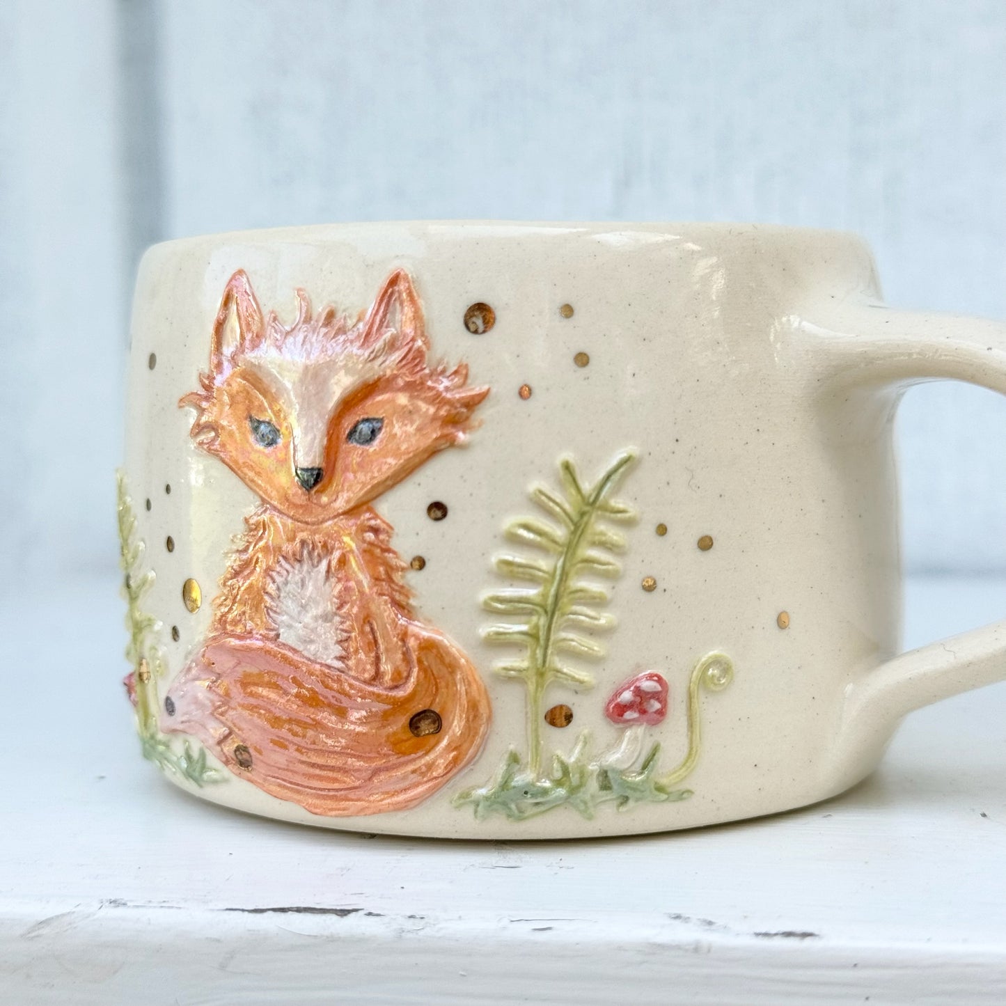 Fox & Fern Botanical Mug #4033
