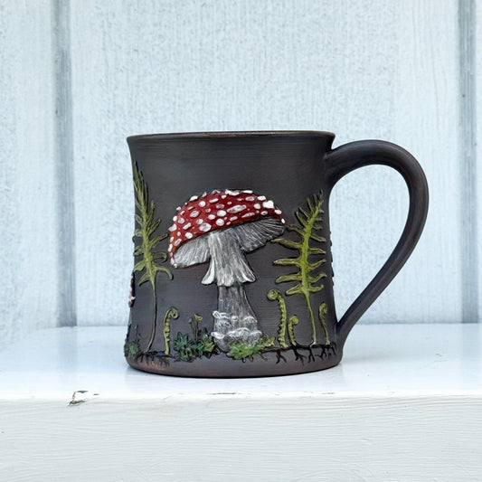 Mushroom & Toad Botanical Mug #4049
